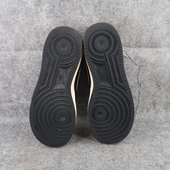 Nike Shoes Youth 5.5 Sneakers Air Force 1 Lifestyle Active Casual Leather Black - Picture 9 of 14